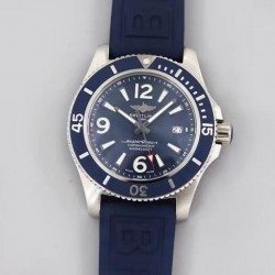 Superocean Automatic 44 TF SS Blue Dial Blue Rubber Strap Swiss 2824 V2