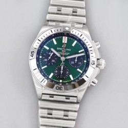 Chronomat B01 42mm TF SS Green Dial Swiss 7750