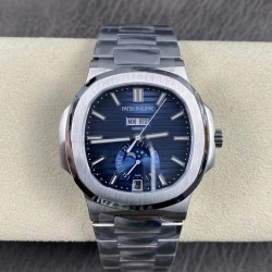 Nautilus Annual Calendar Moonphase 5726 Green Factory SS Blue Dial Swiss 324S V3