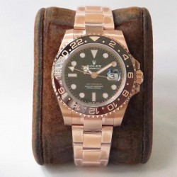 GMT-Master II 126715 CHNR JDF 18K RG Wrapped on SS 904L Black Dial Swiss VR 3285 V5