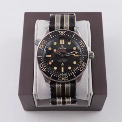 Seamaster Diver 300M James Bond 007 "No Time To Die" VSF SS Black Dial Swiss 8806 V4 (Free Strap)