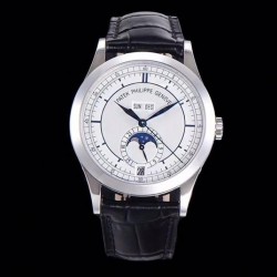 Annual Calendar Complications 5396 ZF SS Silver Dial Blue Markers Swiss 324S