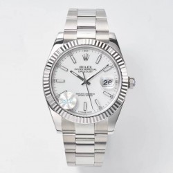Datejust 41 126334 WF SS 904L White Dial Oyster Bracelet Swiss VR 3235