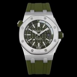 Royal Oak Offshore Diver 15710 APSF SS Green Dial Swiss 3120