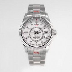 Sky-Dweller 326934 JWF SS 904L White Dial Swiss 9001 V2