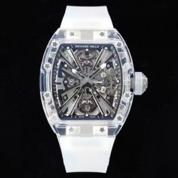RM012 RMF Sapphire Skeleton Dial Transparent Rubber Strap Swiss Tourbillon
