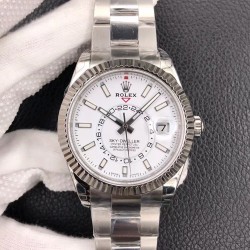 Sky-Dweller 326934 JNF SS 904L White Dial Swiss 9001