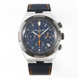 Overseas Chrono 5500V 8F SS Black Dial Nylon Strap Swiss 5200