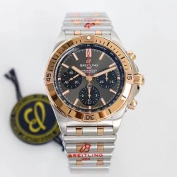 Chronomat B01 GF SS & RG Anthracite Dial Swiss 7750