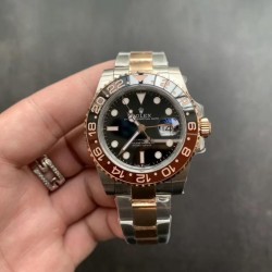 GMT-Master II 126711 CHNR GMF 18K RG Wrapped on SS 904L Black Dial Swiss VR 3285 V6