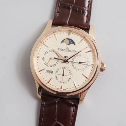 Master Ultra Thin Perpetual Calendar V9F RG Cream Dial Swiss JLC 868 V2