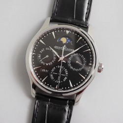 Master Ultra Thin Perpetual Calendar V9F SS Black Dial Swiss JLC 868 V2