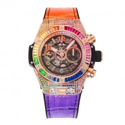Big Bang Unico Rainbow ZF RG & Diamond Skeleton Dial Swiss HUB1242