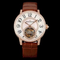 Rendez-Vous Ladies Tourbillon RMSF RG & Diamond MOP Dial Brown Leather Strap Swiss Tourbillon