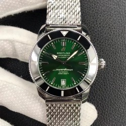 Superocean Heritage II 42mm GF SS Green Dial Steel Bracelet Swiss 2824 V2