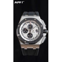 Royal Oak Offshore 26400SO APF SS Silver Dial Black Rubber Strap Swiss 3126