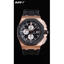 Royal Oak Offshore 26401RO APF RG Plated Black Dial Swiss 3126