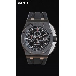 Royal Oak Offshore 26402CE APF Ceramic Black Dial Black Rubber Strap Swiss 3126