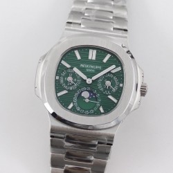 Nautilus Perpetual Calendar 5740 GRF SS Green Dial Swiss 240 PS