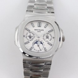 Nautilus Perpetual Calendar 5740 GRF SS White Dial Swiss 240 PS