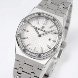Royal Oak Lady 33mm 8F SS & Diamond White Dial Swiss Quartz