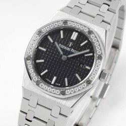 Royal Oak Lady 33mm 8F SS & Diamond Black Dial Swiss Quartz