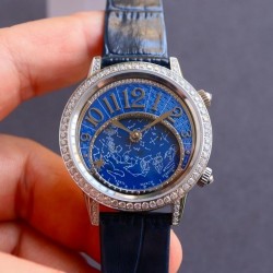 Rendez-Vous Moon Serenity 36mm Lady CCF SS & Diamond Blue Dial Swiss 935