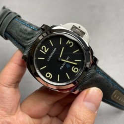 Luminor PAM774 HWF SS Black Dial Gray Nylon Strap Swiss 6497