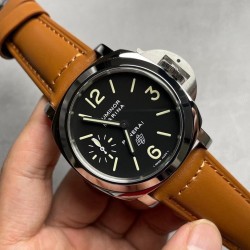 Luminor PAM005 HWF SS Black Dial Brown Leather Strap Swiss 6497