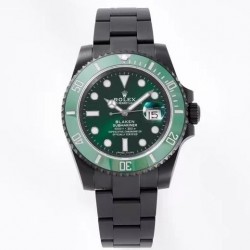 Submariner 116610 LV Blaken PVD on SS 904L Green Dial Swiss VR 3135 V4