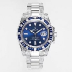 Submariner Date 116610 Noob Factory SS 904L & Blue Diamond Blue Dial Swiss 3135 V12