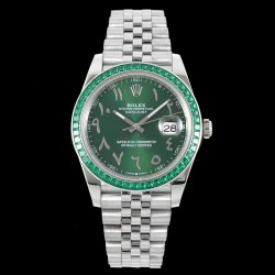Datejust 41 DIWF SS 904L & Diamond Arabic Dial Jubilee Bracelet Swiss 3235