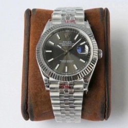 Datejust 41 126334 ZF SS 904L Anthracite Dial Jubilee Bracelet Swiss 2824