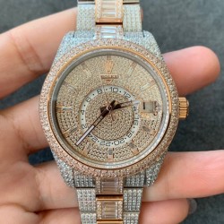Sky-Dweller TWF Full Diamond & RG Diamond Dial Swiss 9001