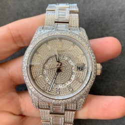 Sky-Dweller TWF Full Diamond Diamond Dial Swiss 9001