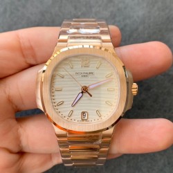 Nautilus 7118 Lady 3KF RG White Dial Swiss 324 SC