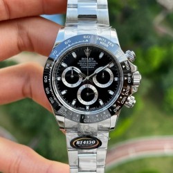 Daytona 116500 BTF SS 904L Black Dial Ceramic Bezel Swiss 4130