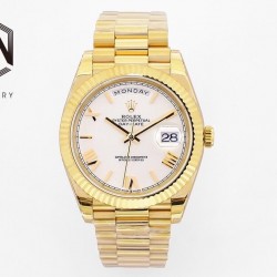Day-Date 40mm EWF YG MOP Dial Roman Markers Swiss 2836