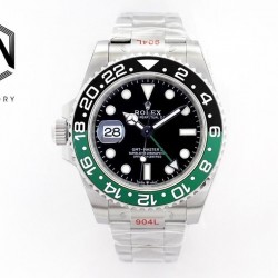 GMT-Master II 126720 Left Hand EWF SS 904L Black Dial Swiss 3186