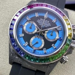 Daytona Rainbow DIWF Forged Carbon & Diamond Black Dial Swiss 7750