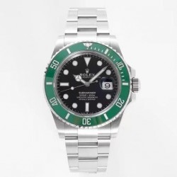 Submariner Date 41 126610 LV Kermit Clean Factory SS 904L Black Dial Swiss VR 3235