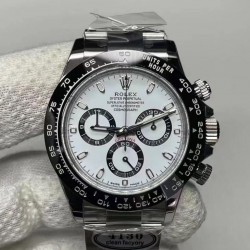Daytona 116500 LN Clean Factory SS 904L White Dial Swiss 4130