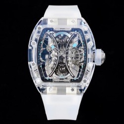 RM 53-02 Pablo Mac Donough RMF Sapphire Skeleton Blue Rubber Strap Dial Swiss Tourbillon