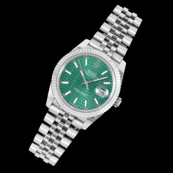 DateJust 41mm 126334 DIWF SS 904L Green Fluted Dial Jubilee Bracelet Swiss 3235