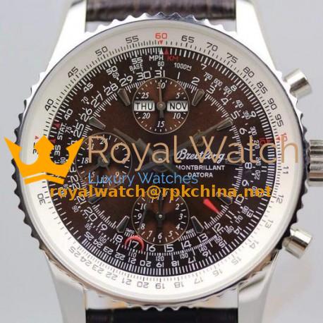 Replica Breitling Datora Montbrillant Perpetual Calendar Chronograph Brown Dial SWISS 7751