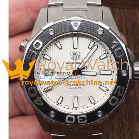 Replica Tag Heuer Aquaracer 500M Calibre 5 Stainless Steel White Dial Swiss Calibre 5
