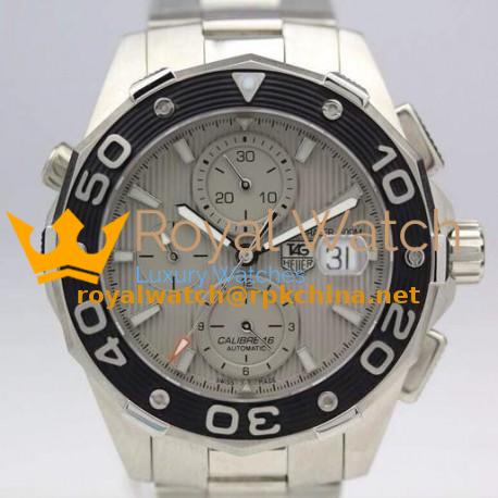 Replica Tag Heuer Aquaracer Chronograph 500M Calibre 16 Stainless Steel Gray Dial Swiss Calibre 16