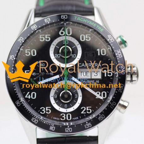 Replica Tag Heuer Carrera Calibre 16 Stainless Steel Carbon Fiber Dial Swiss Calibre 16