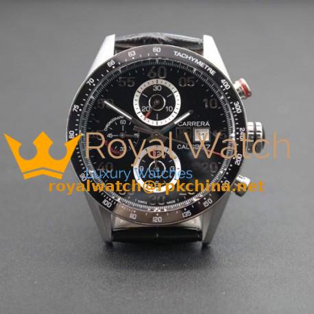 Replica Tag Heuer Carrera Calibre 1887 Stainless Steel Black Dial Swiss 1887
