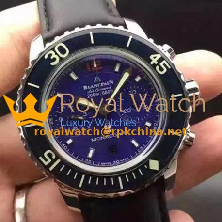 Replica Blancpain Air Command Monaco YS Stainless Steel Blue Dial Swiss 7750